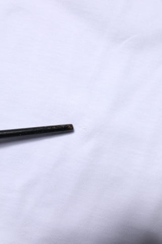 Weißes Baumwoll-Glücks-T-Shirt 2023 mit Rundhalsausschnitt