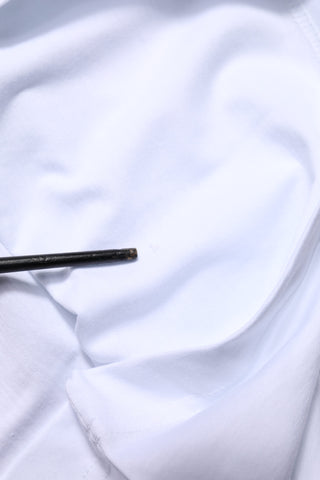 Weißes Baumwoll-Glücks-T-Shirt 2023 mit Rundhalsausschnitt