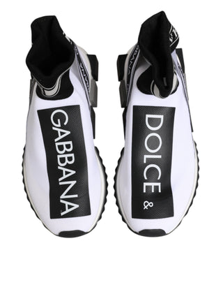 White Black Sorrento Socks Sneakers Shoes