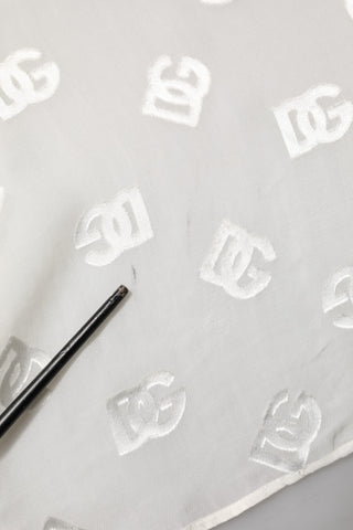 Off-White Logo Monogramm Ascotkragen-Oberteil