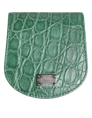 Grüne exotische Leder Münze Kondom Etui Halter Taschen Geldbörse