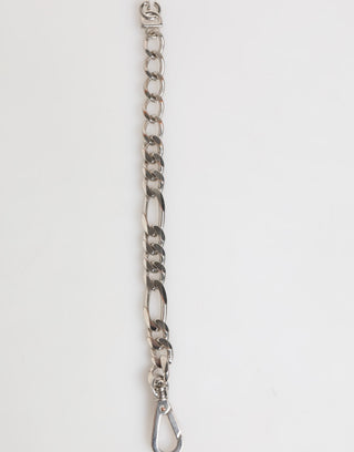 Silberfarbene Messingkette Hummerverschluss DG Logo Armband