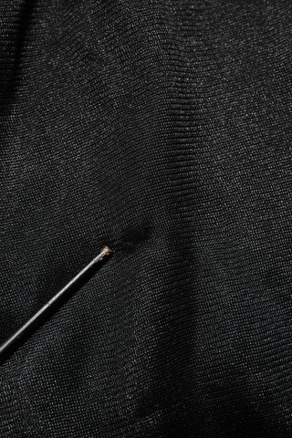Schwarzer Polyester-Pullover