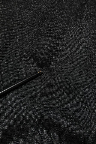 Black Polyester Pullover Sweatshirt Sweater