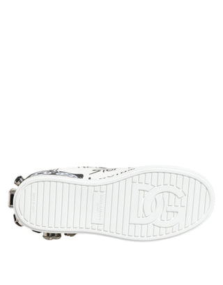 Weiße Portofino Crystal Sneakers Schuhe