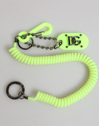 Llavero elástico verde con logo DG para hombre