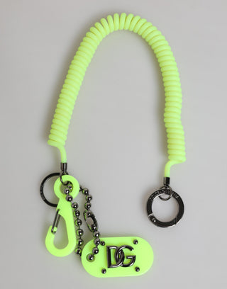 Llavero elástico verde con logo DG para hombre