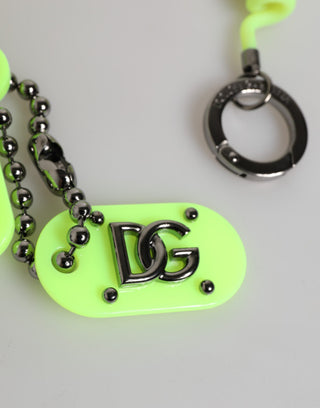 Llavero elástico verde con logo DG para hombre