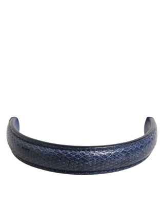 Bolso de cuero Ayers azul grande con asa para mujer y correa de hombro