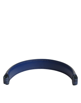 Bolso de cuero Ayers azul grande con asa para mujer y correa de hombro