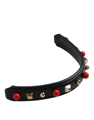 Bolso de cuero negro adornado con asa y correa de hombro para mujer