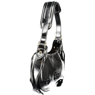 Bolso Hobo para mujer de poliuretano negro