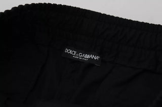 Pantalones jogger de lana negra
