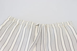 White Stripes Silk Lounge Trouser Pants