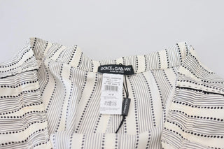 White Stripes Silk Lounge Trouser Pants