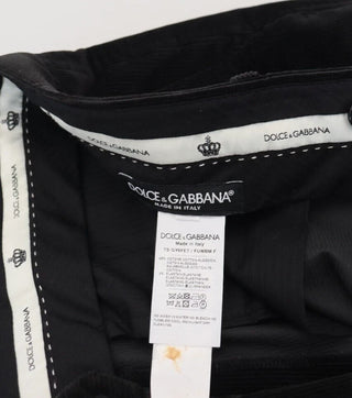 Schwarze Stretch-Baumwoll-Chino-Hose mit schmalem Schnitt