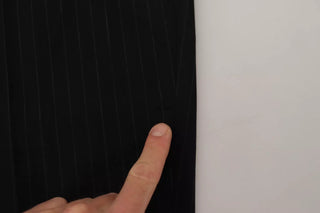 Pantalones vaqueros sueltos de mezclilla de algodón elástico negro