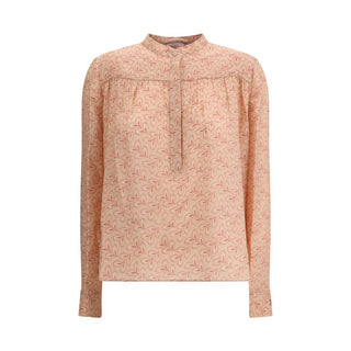 Light Pink Silk Pattern Shirt