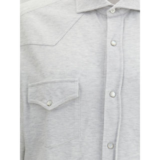 Gray Denim Shirt