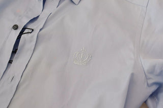 Hellblaues Baumwoll-Slim-Fit-Hemd