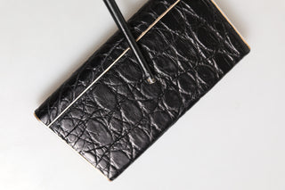 Black Leather Exotic 3000mAh Power Bank Charger USB