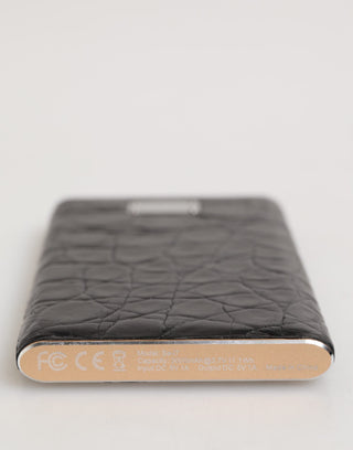 Powerbank Lederoptik 3000 mAh Prägung USB-Ladegerät