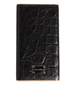 Black Leather Embossed Exotic 3000mAh  Power Bank Charger USB