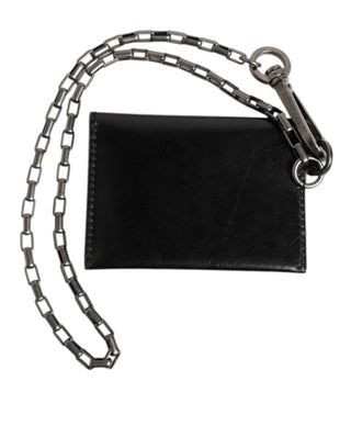Cartera para hombre de cuero Cavallo con cadena y cierre a presión