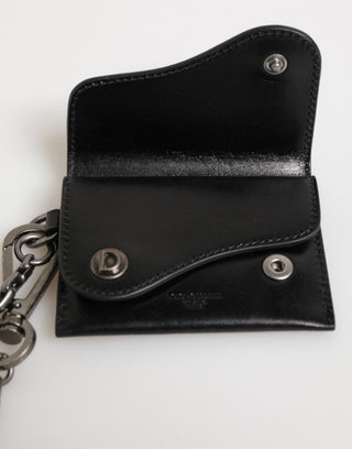 Cartera para hombre de cuero Cavallo con cadena y cierre a presión