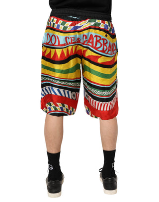 Badehose Multicolor Sizilianisches Carretto-Muster