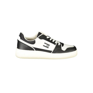Schwarzer Polyurethan-Herren-Sneaker