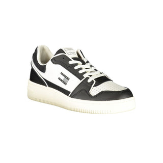 Schwarzer Polyurethan-Herren-Sneaker