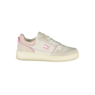 Weiße Polyurethan Damen Sneaker