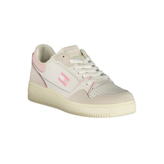 Weiße Polyurethan Damen Sneaker