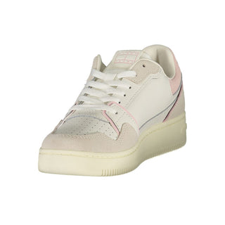 Weiße Polyurethan Damen Sneaker