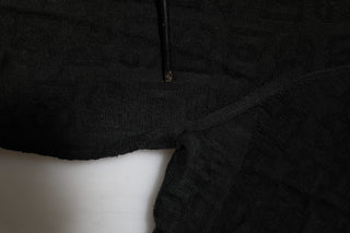 Schwarzes Jacquard-DG-Polo-T-Shirt aus Seide