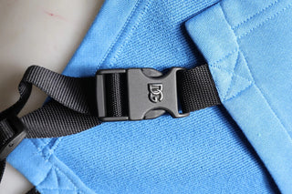 Blue Cotton Hooded Men Sportswear One Size Vest