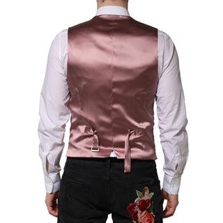 Pink Wool Dress Formal Men Waistcoat Vest
