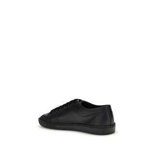 Schwarze Kalbsleder-Sneakers (Bos Taurus)
