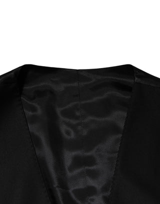 Schwarze Wollweste für formelle Herren