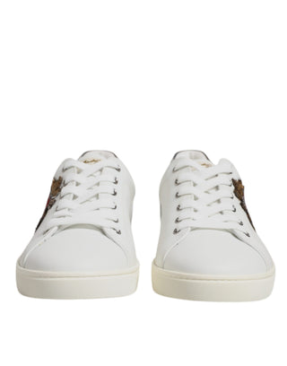 Weiße Silberne Heilig-Herz-Herren-Sneaker
