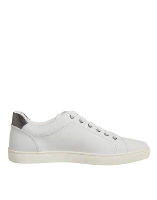 Weiße Silberne Heilig-Herz-Herren-Sneaker