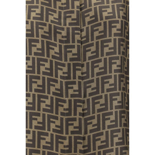 Brown Silk Pattern Shirt