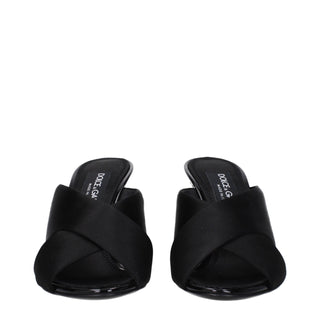 Sandalias de tacón stiletto de satén negro