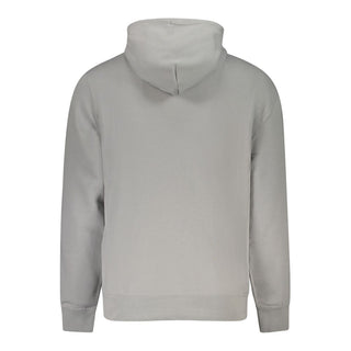 Sudadera masculina de algodón gris