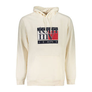 Sudadera con capucha para hombre de algodón blanca
