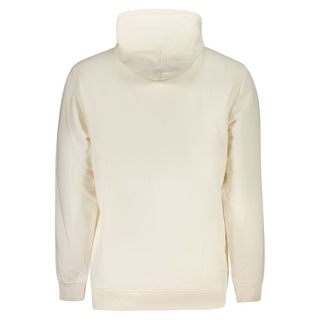 Sudadera con capucha para hombre de algodón blanca