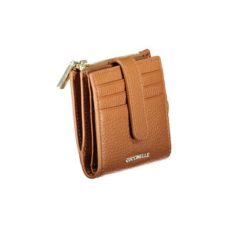 Cartera de mujer de cuero marrón