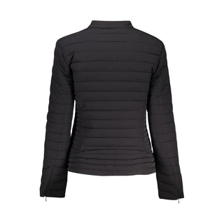 Schwarze Damenjacke aus Polyurethan