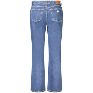 Jeans de algodón azul para mujer